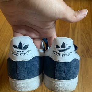 Adidas original stan smith navy suede tennis shoes